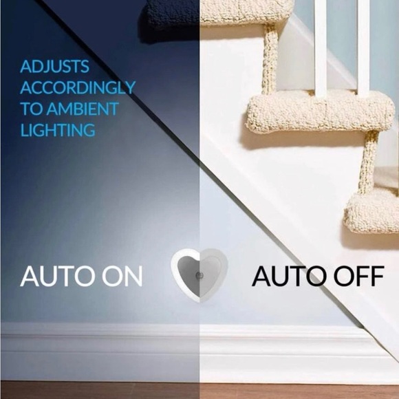 3/ $36 Heart Shaped Neon Pink Light Socket- Auto Dusk to Dawn Sensor - Picture 5 of 6